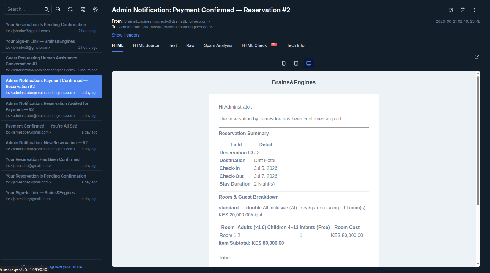 Instant staff notifications Preview 2